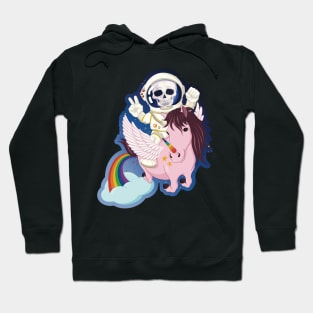 Skull unicorn rider Hoodie